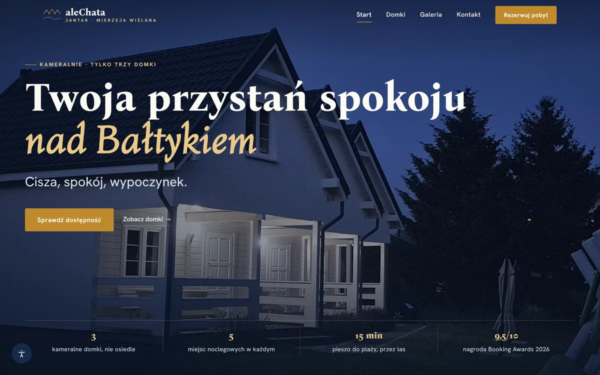 aleChata Jantar — projekt MGC Studio